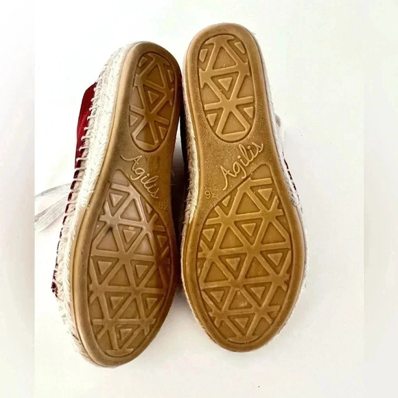 Maypol Handmade in Spain Crimson Red Soft Suede Lace Up Espadrille Size 36 - Picture 12 of 15